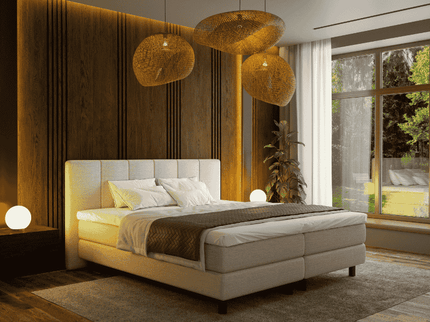 Boxspring Hotel - Wide - Beige