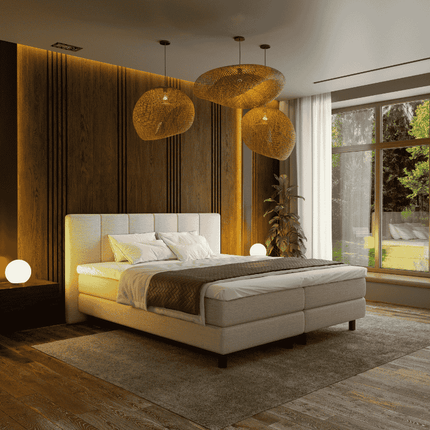 Boxspring Hotel - Wide - Beige