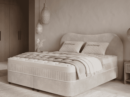 Boxspring met Opbergruimte - Arcus - Beige