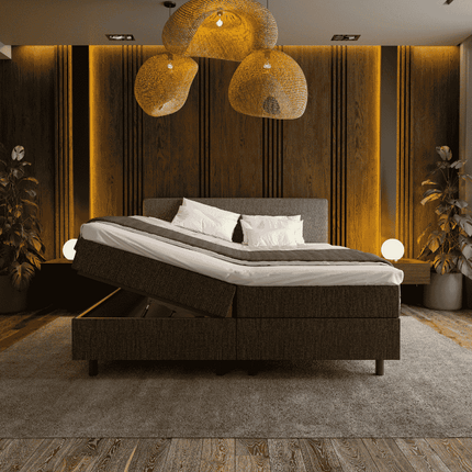 Boxspring met opbergruimte Hotel - Antraciet