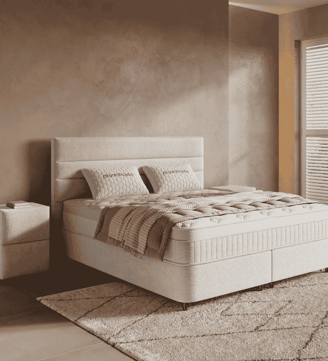Boxspring met Opbergruimte - Horizon - Off-White