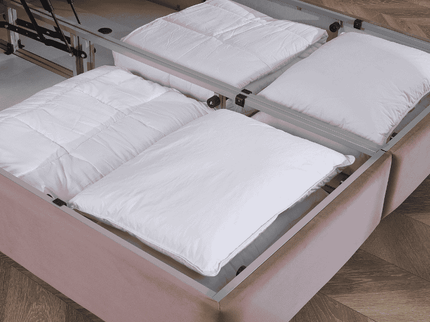 Boxspring met Opbergruimte - Aurora - Roze