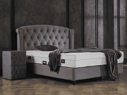 Boxspring met Opbergruimte - Aurora - Antraciet