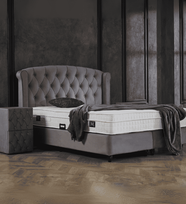 Boxspring met Opbergruimte - Aurora - Antraciet