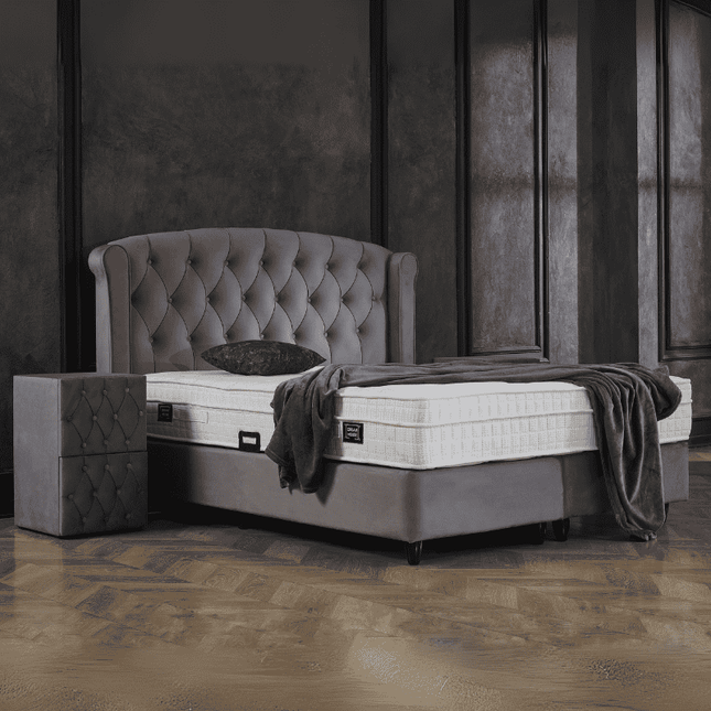 Boxspring met Opbergruimte - Aurora - Antraciet