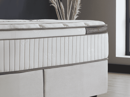 Boxspring met opbergruimte Modebedd - Beige