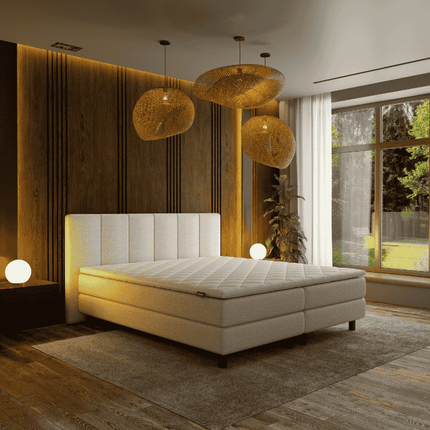 Boxspring Hotel - Wide - Beige