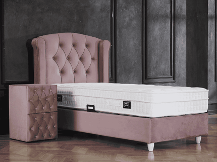 Boxspring met Opbergruimte - Aurora - Roze