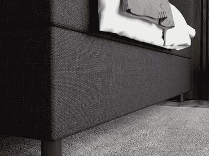 Boxspring met opbergruimte Hotel - Zwart