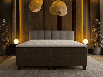 Boxspring met opbergruimte Wide - Antraciet