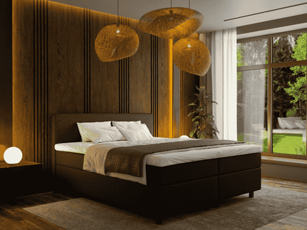 Boxspring met opbergruimte Hotel - Zwart