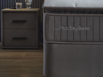 Boxspring met opbergruimte Birdybedd - Antraciet