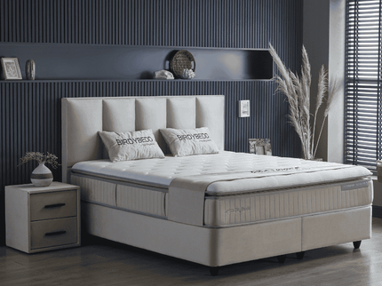 Boxspring met opbergruimte Birdybedd - Beige