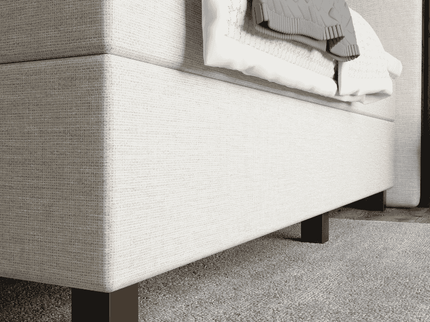 Boxspring met opbergruimte Wide - Beige