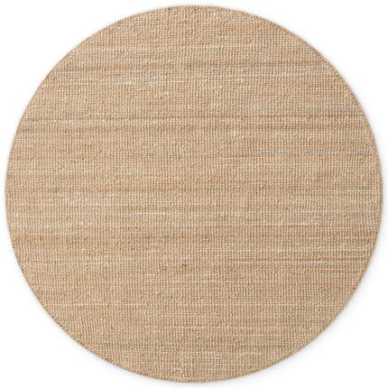 Rond jute vloerkleed Jaipur – Natuurlijk goud Staand