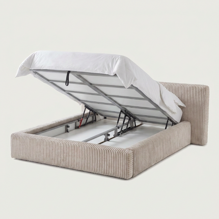 Boxspring met Opbergruimte - Salerno - Teddy Rib