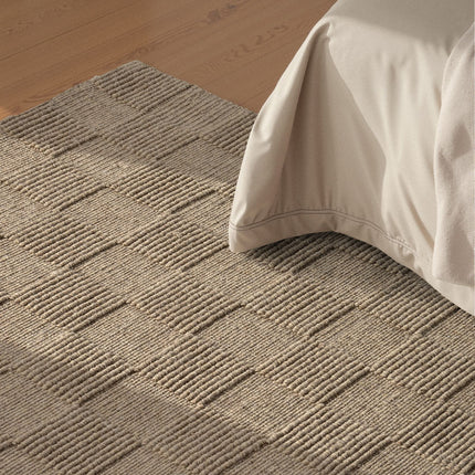 Wollen Vloerkleed Scala - Grijs / Beige