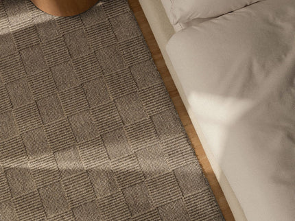 Wollen Vloerkleed Scala - Grijs / Beige