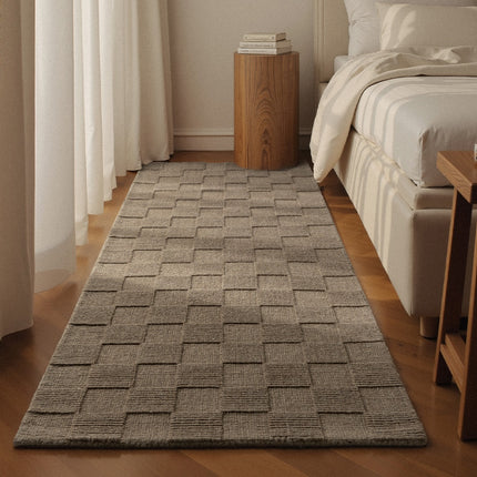 Wollen Vloerkleed Scala - Grijs / Beige