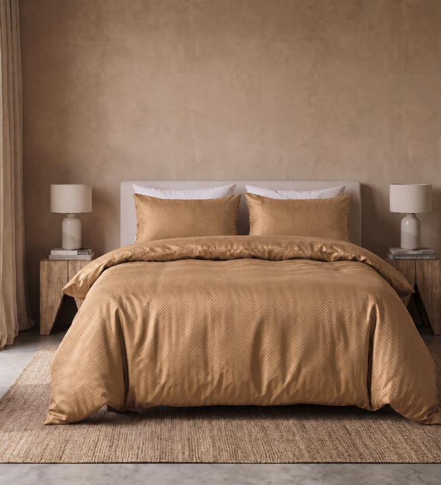 Dekbedovertrek Satin Point - Taupe