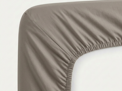 Topper Hoeslaken - Egyptisch Katoen Jersey Stretch - Taupe