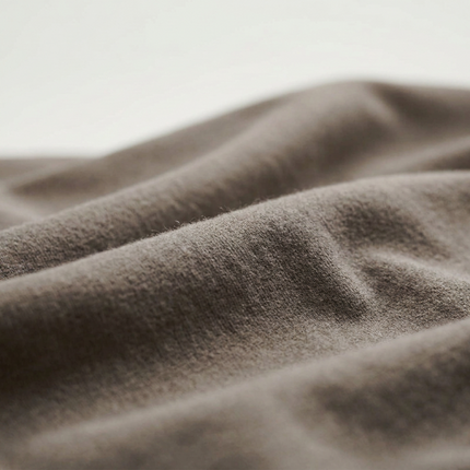 Splittopper Hoeslaken Katoen Flanel - Taupe