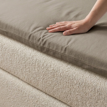 Topper Hoeslaken - Katoen Flanel - Taupe