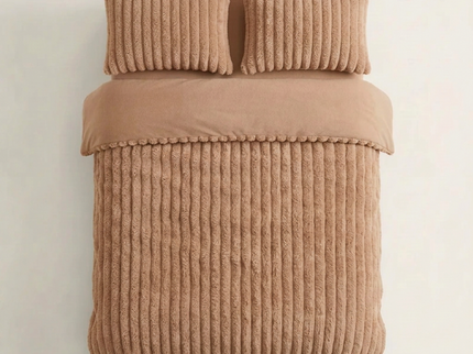 Dekbedovertrek Teddy Rib - Zacht Roze
