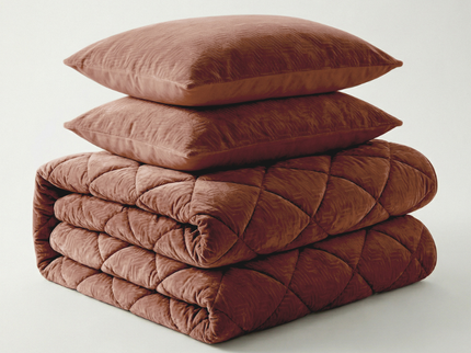 Easy Dekbed Zonder Overtrek Velvet Japandi - Mocha Mousse