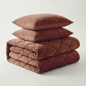 Easy Dekbed Zonder Overtrek Velvet Japandi - Mocha Mousse