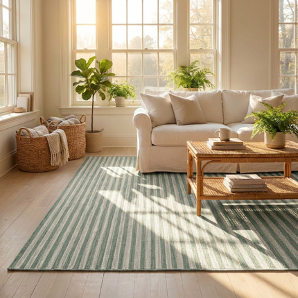 Ted Baker Buitenkleed Linley Dubbelzijdig - Groen Wit