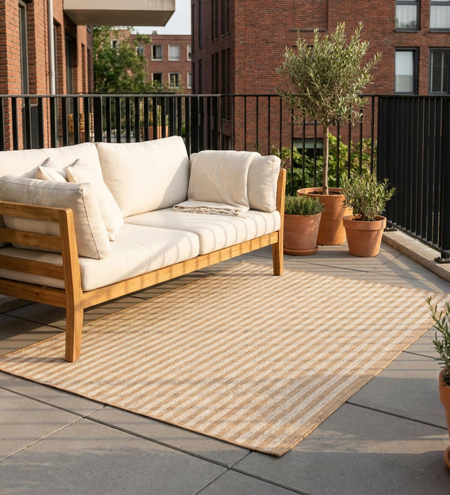Ted Baker Buitenkleed Linley Dubbelzijdig - Jute Wit