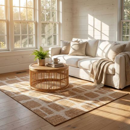 Ted Baker Buitenkleed Ruskin Dubbelzijdig - Jute Wit