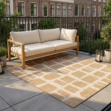 Ted Baker Buitenkleed Ruskin Dubbelzijdig - Jute Wit