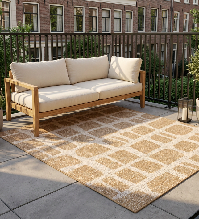 Ted Baker Buitenkleed Ruskin Dubbelzijdig - Jute Wit