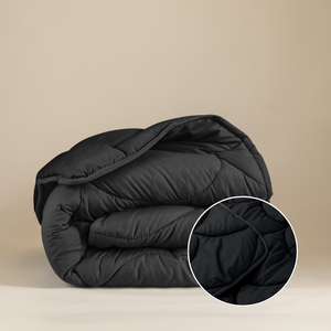 Lazy Dekbed & Dekbedovertrek in 1 - Uni - Zwart