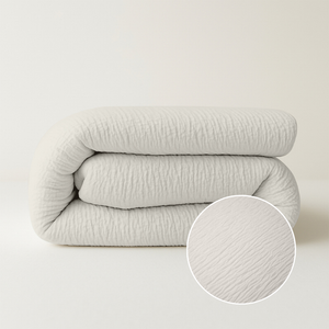 Easy Dekbed & Dekbedovertrek in 1 - Mousseline - Off White