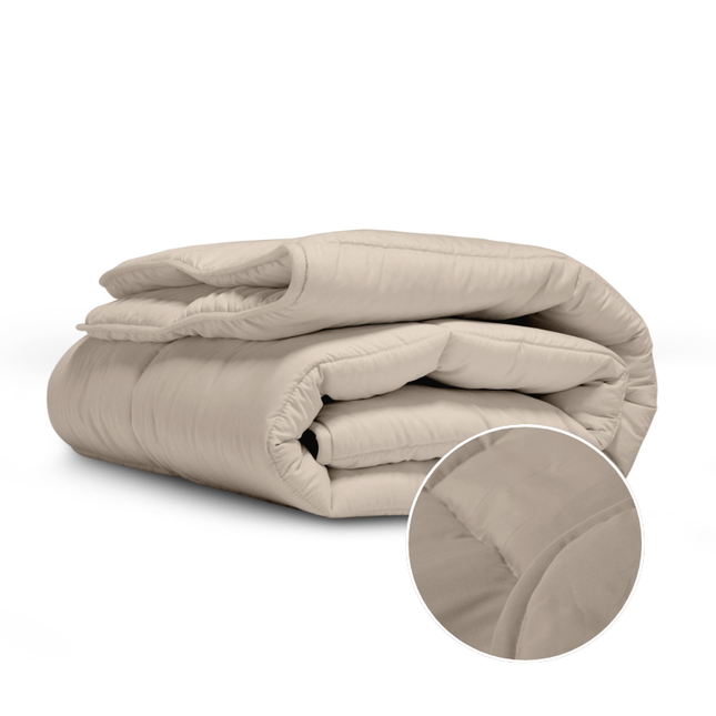 Easy Dekbed Zonder Overtrek - Stone Washed - Zand