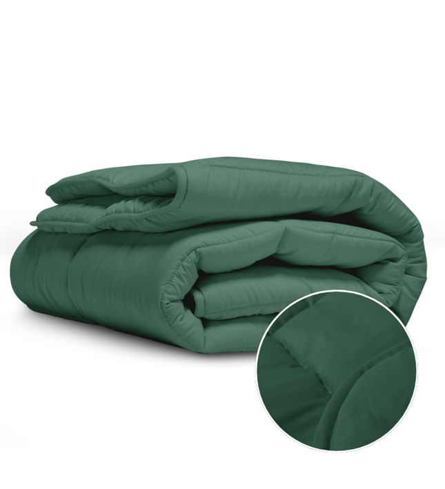 Easy Dekbed & Dekbedovertrek in 1 - Stone Washed  - Groen