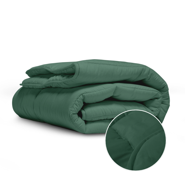 Easy Dekbed & Dekbedovertrek in 1 - Stone Washed  - Groen