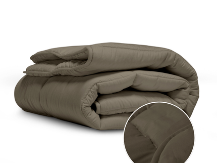 Easy Dekbed Zonder Overtrek - Stone Washed  - Taupe