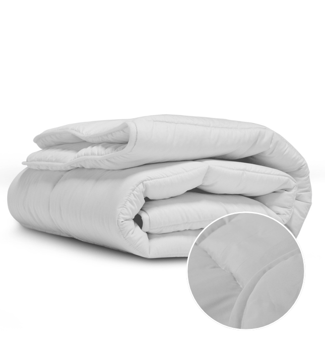 Easy Dekbed & Dekbedovertrek in 1 - Stone Washed - Zilvergrijs