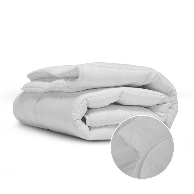 Easy Dekbed & Dekbedovertrek in 1 - Stone Washed - Zilvergrijs
