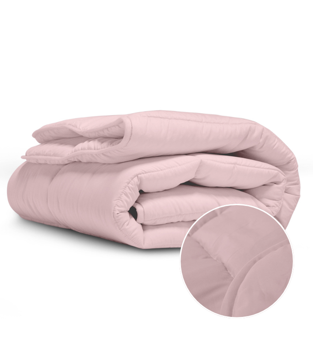 Easy Dekbed & Dekbedovertrek in 1 - Stone Washed - Roze