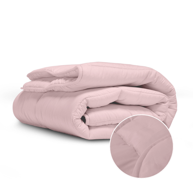 Easy Dekbed & Dekbedovertrek in 1 - Stone Washed - Roze