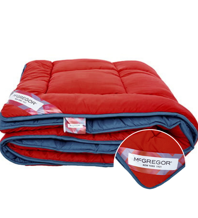 McGregor Lazy Dekbed Double Face - Rood / Navy - 200 x 200 cm