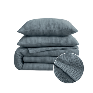 Lazy Dekbed Zonder Overtrek - Katoen Mousseline - Groen