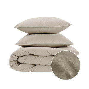 Lazy Dekbed Zonder Overtrek - Velvet - Taupe/Grijs