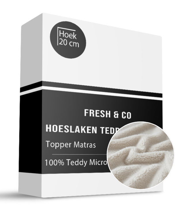 Topper Hoeslaken Teddy - Off White