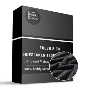 Hoeslaken Teddy - Antraciet